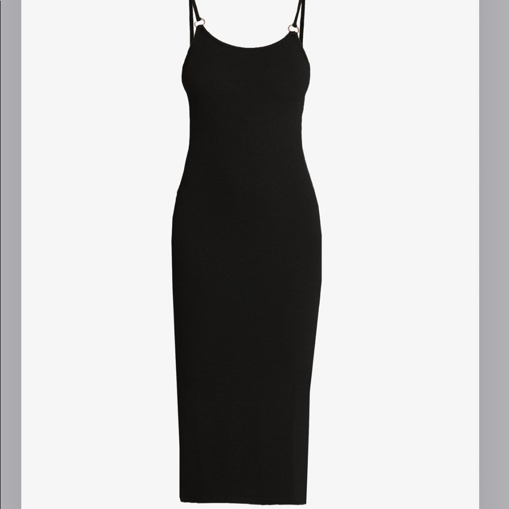 Textured Ring Midi Dress